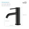 Kibi Circular Single Handle Bathroom Vanity Sink Faucet with Pop Up Drain C-KBF1008MB-KPW100MB - alternate 4